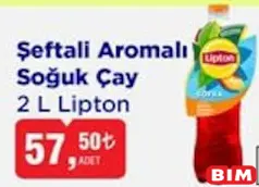LİPTON ŞEFTALİ AROMALI SOĞUK ÇAY 2 L